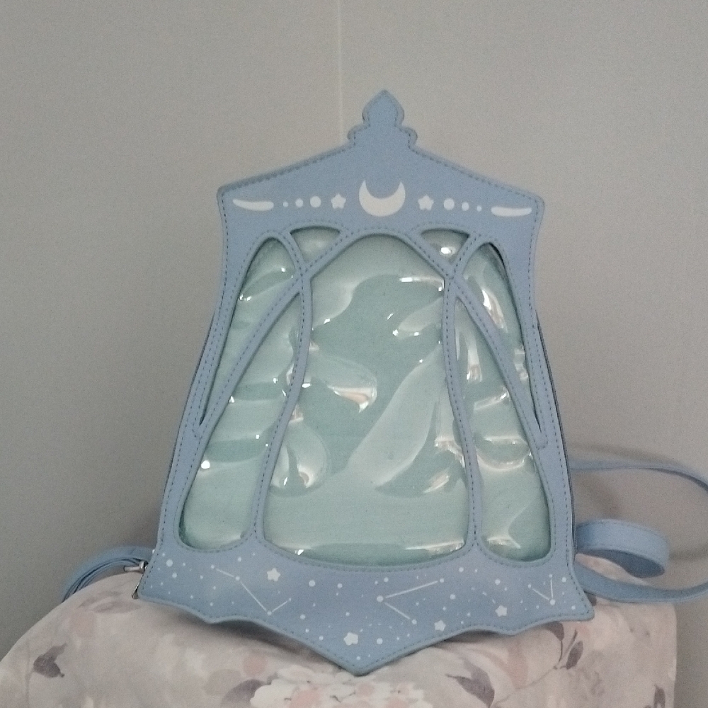 Lantern Ita Bag in light blue, "Tinkerbell's Lantern"
